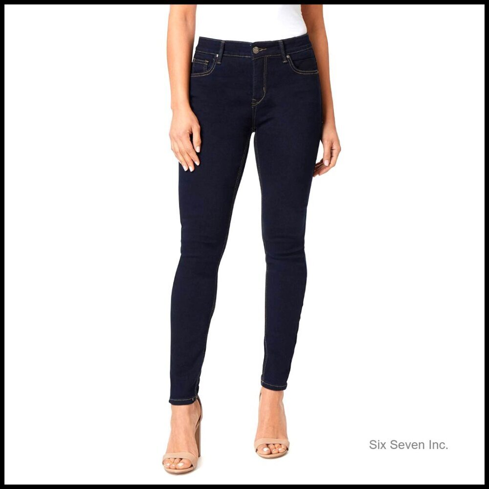 Sculpt Skinny Jeans Mid-Rise Stretch Y2K Trendy Comfortable Figure Enhancing